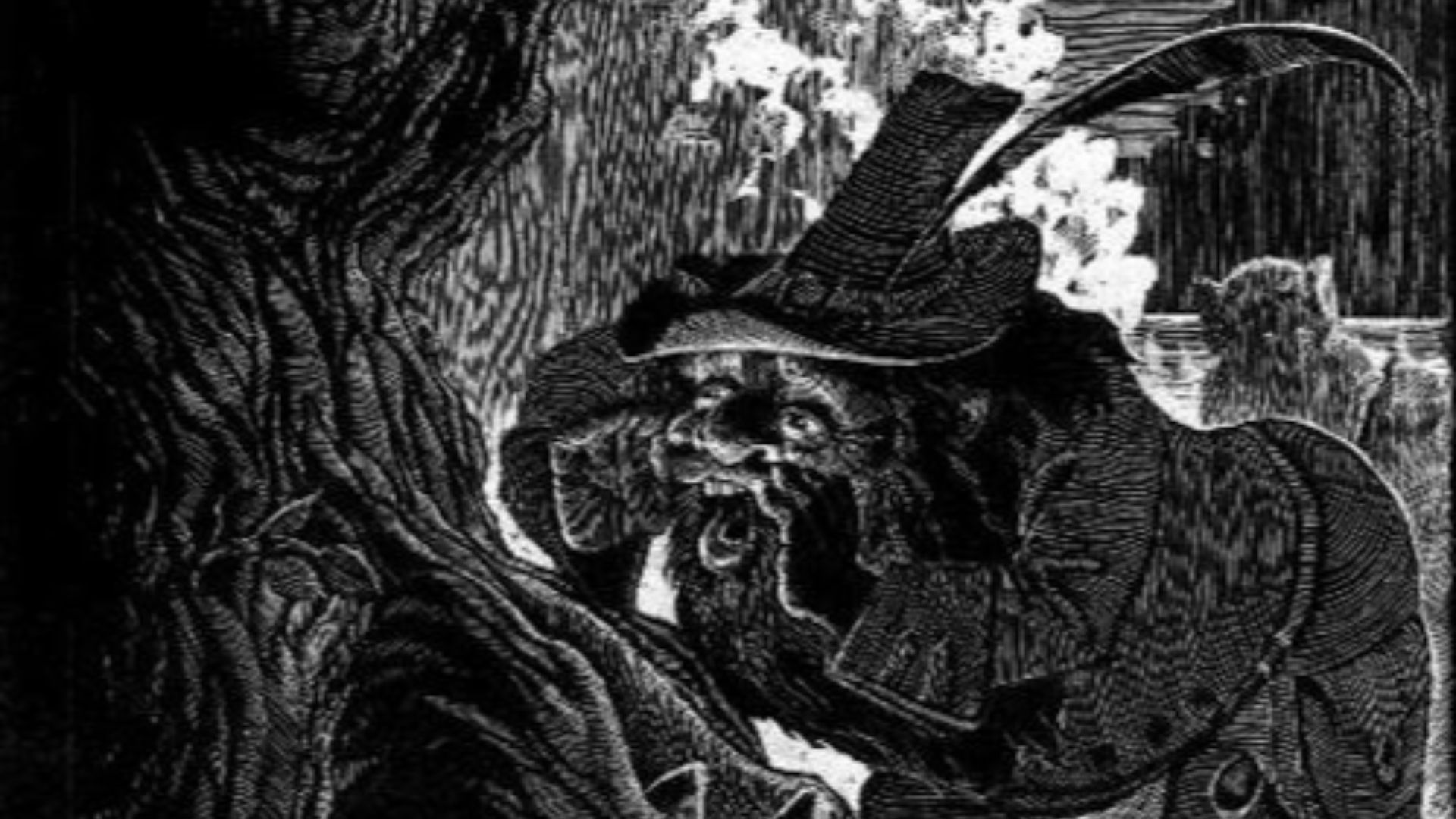 File:Tom Bombadil frees the Hobbits from Old Man Willow.jpg