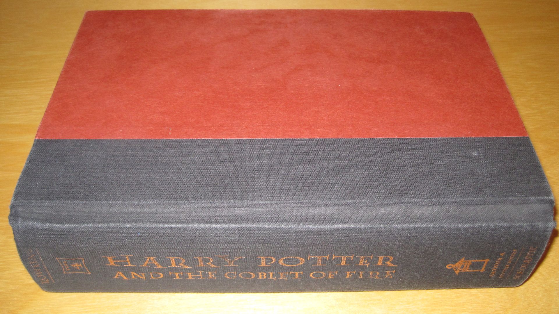 File:Harry Potter Book 4, 1st American ed. without dust jacket.JPG