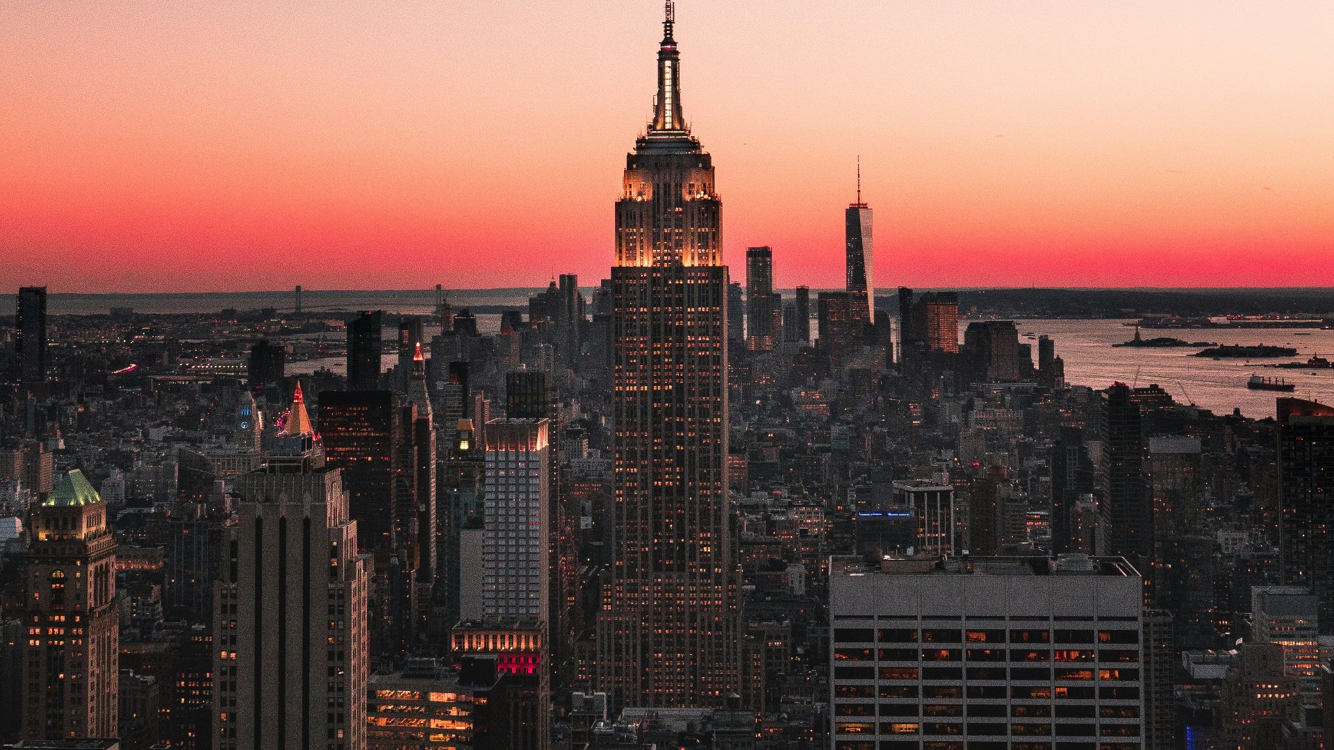 Empire State Building, New York at night