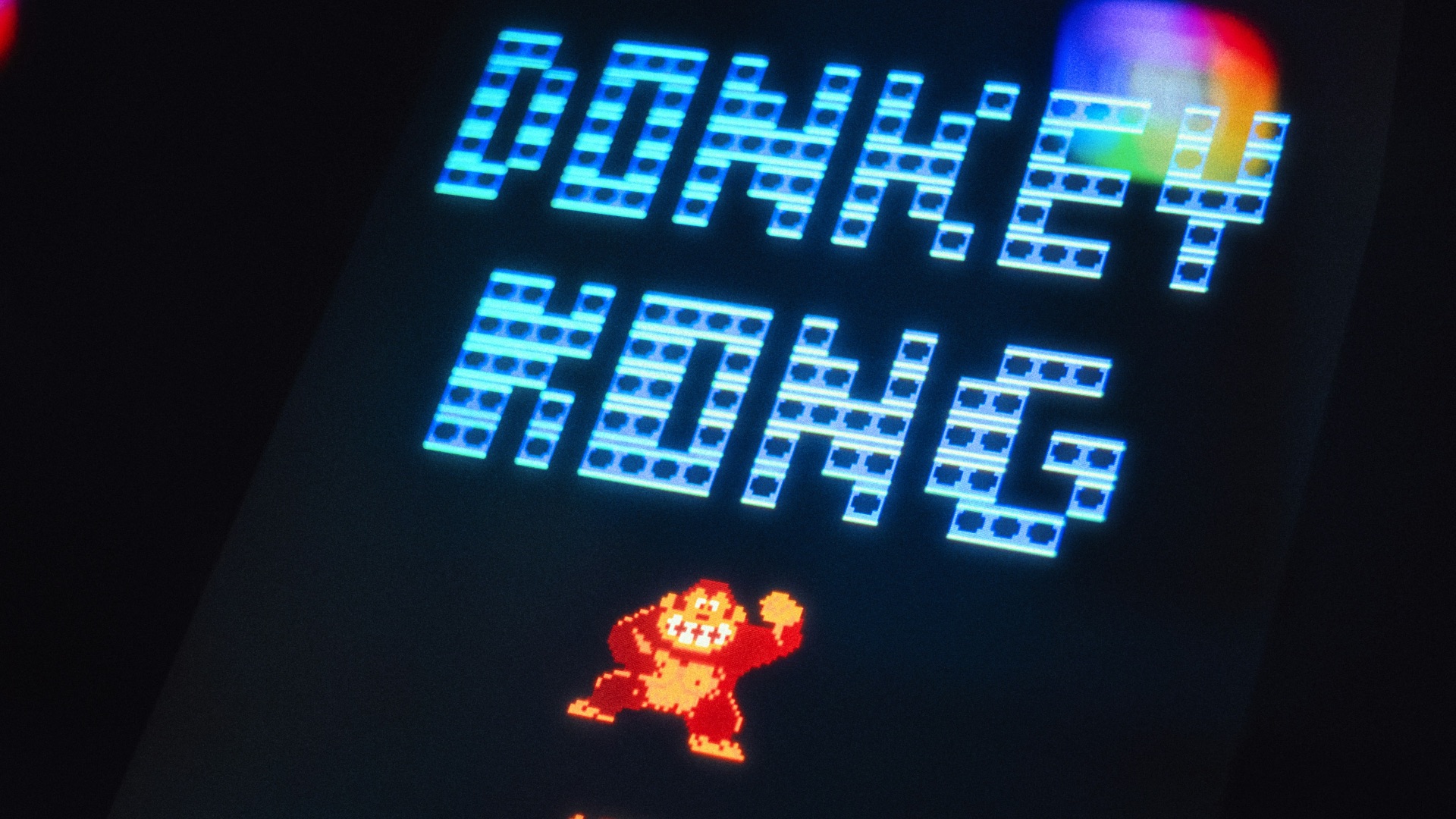 Donkey kong arcade game screen with 1981 date
