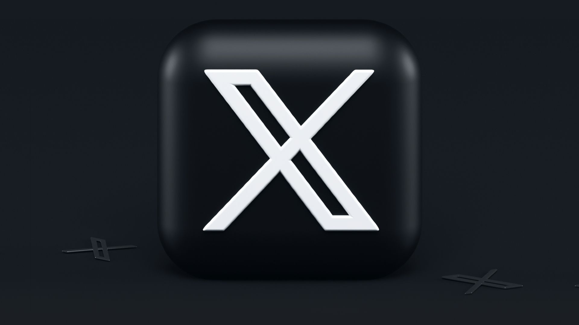 a black square button with a white x on it