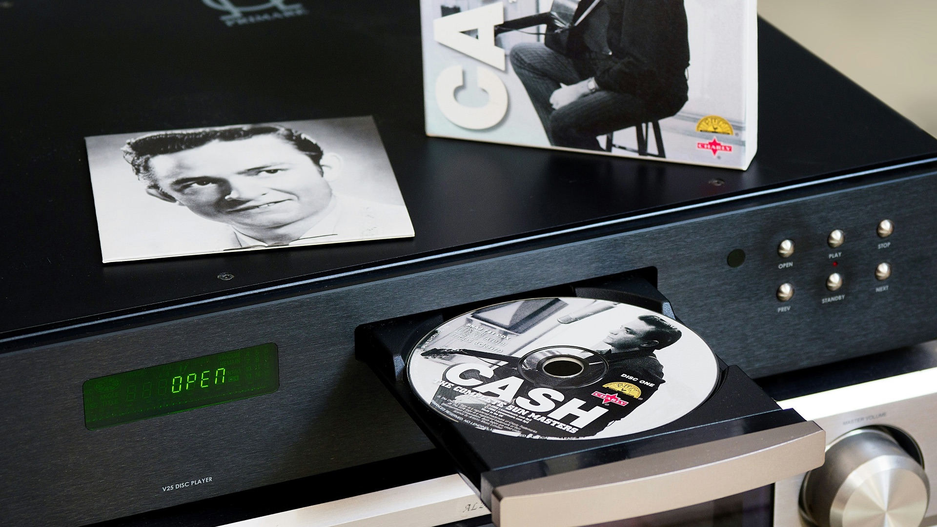 black and white vinyl record player