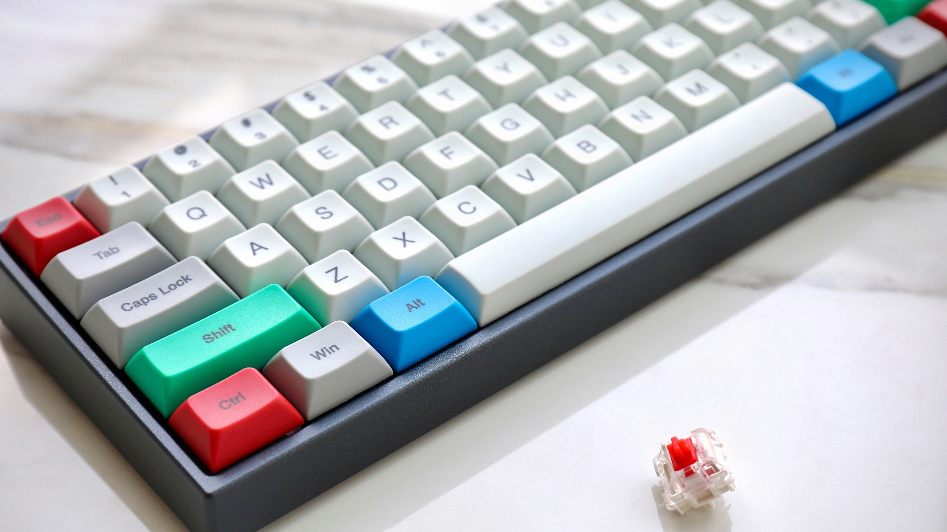 white and green computer keyboard