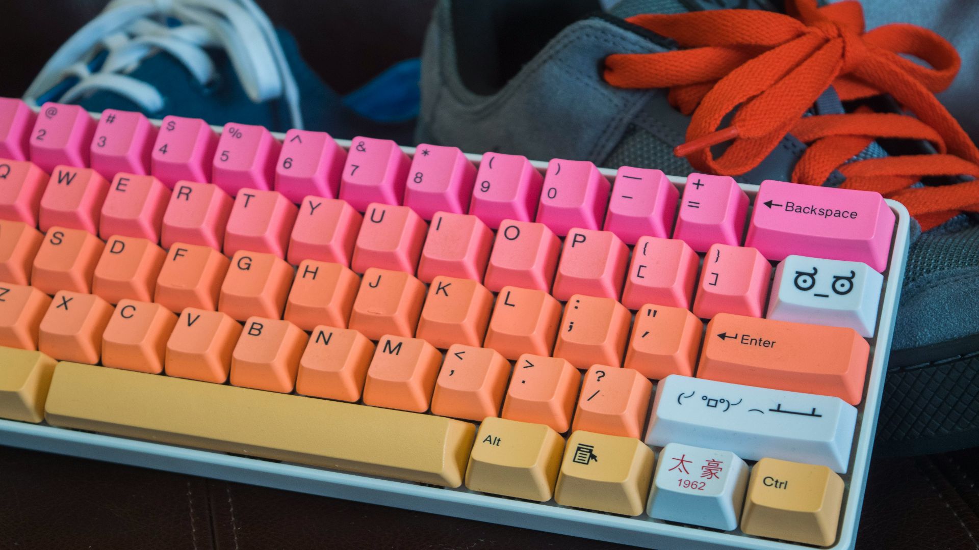 multicolored computer keyboard