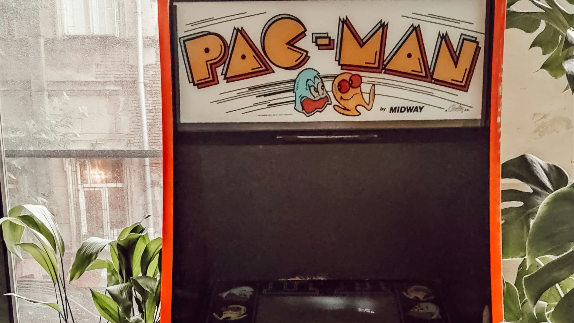 black and orange electronic device