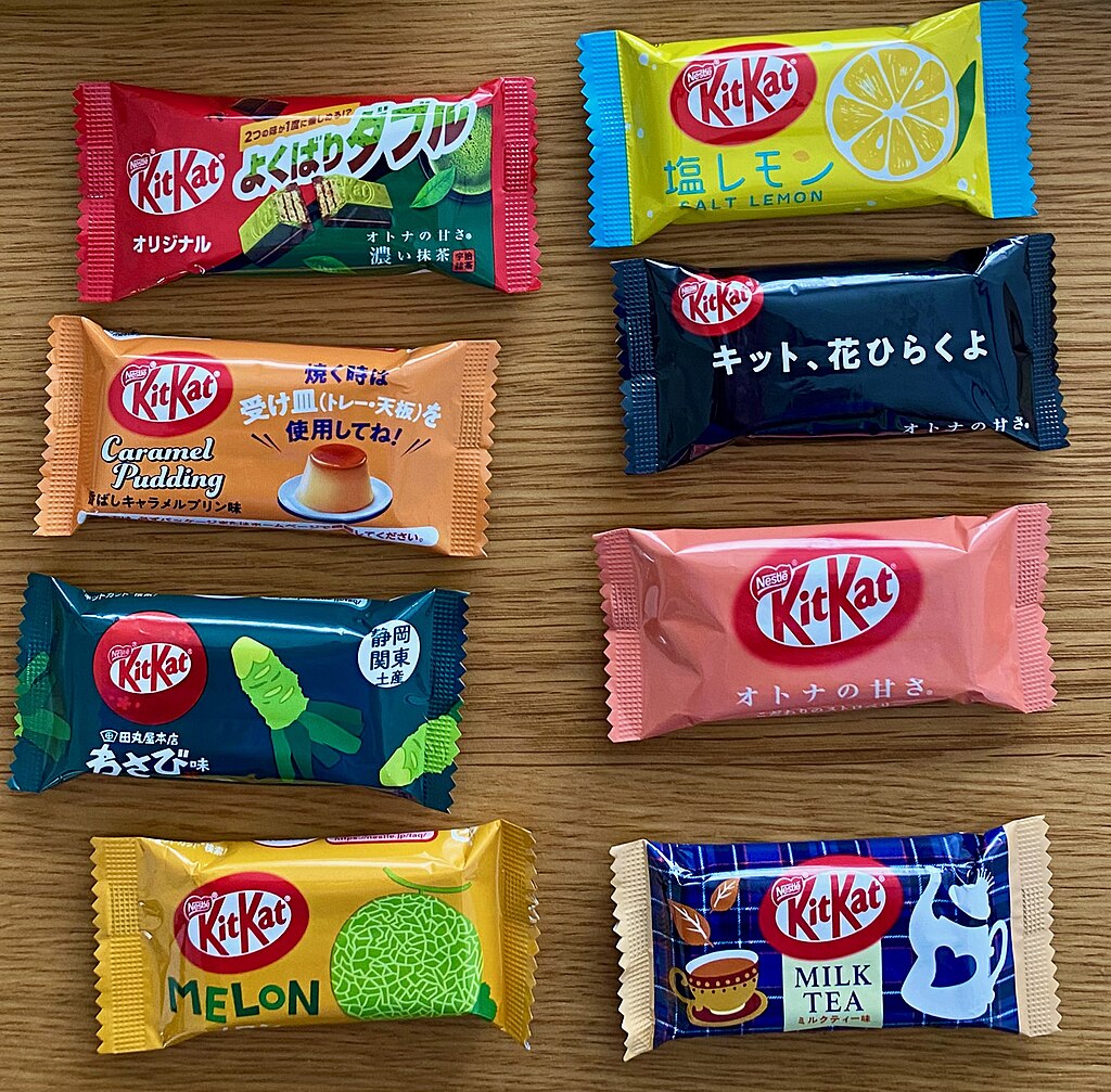 Selection Of 8 Different Kit Kat Flavours From Japan
