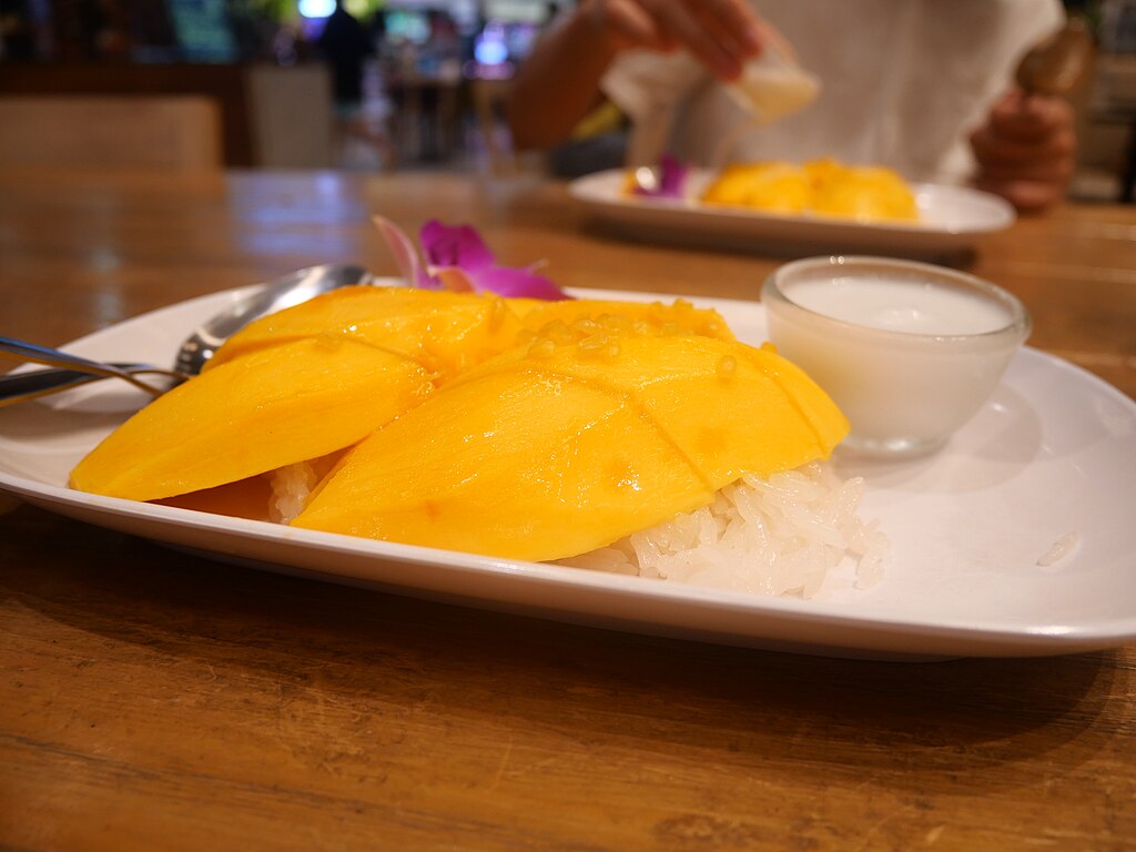 Mango Sticky Rice Served In Thailand