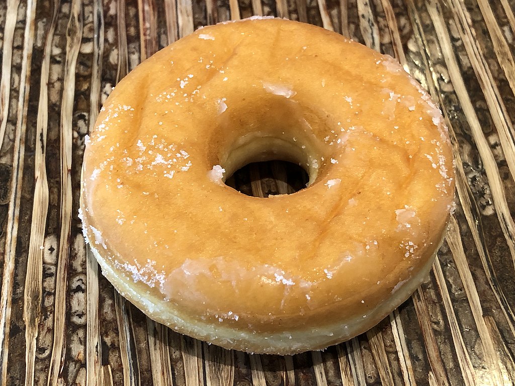 2021-10-05 11 31 49 Glazed Doughnut From Dunkin' Donuts At Councourse D Of Washington Dulles International Airport In The Dulles Section Of Sterling, Loudoun County, Virginia