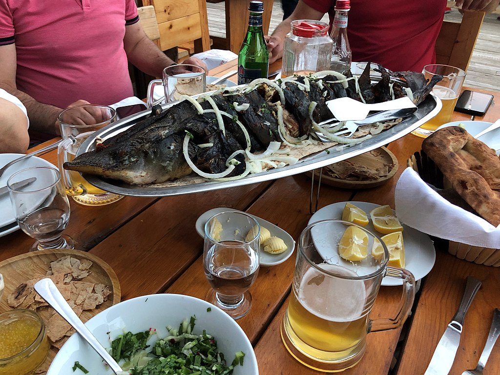 1024Px-Cherkezi Dzor, Guymri, Grilled Sturgeon, August 2021