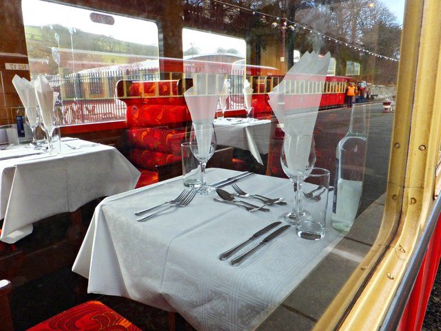 File:Dinner place setting on a train (or two) - geograph.org.uk - 4388226.jpg