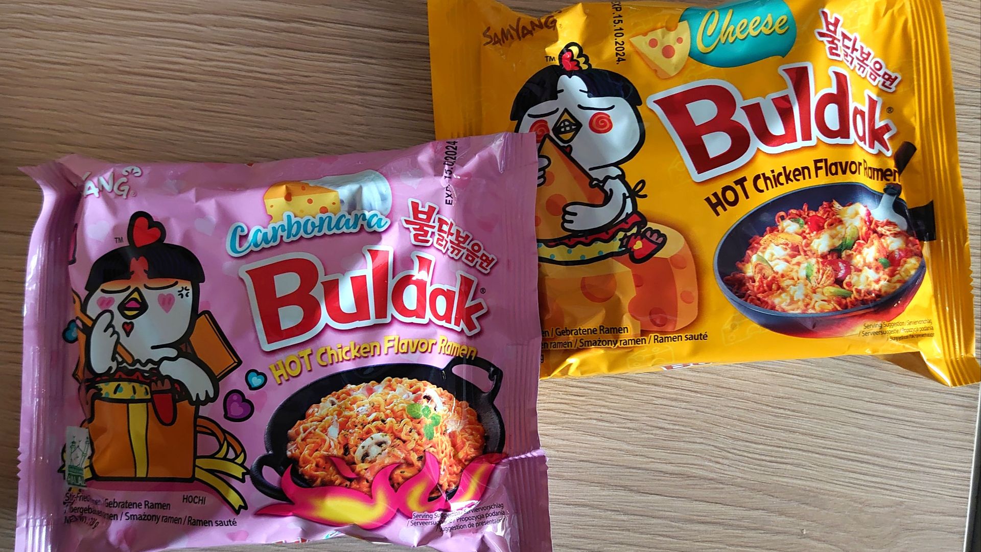 File:Two packs of Samyang Buldak ramen.jpg