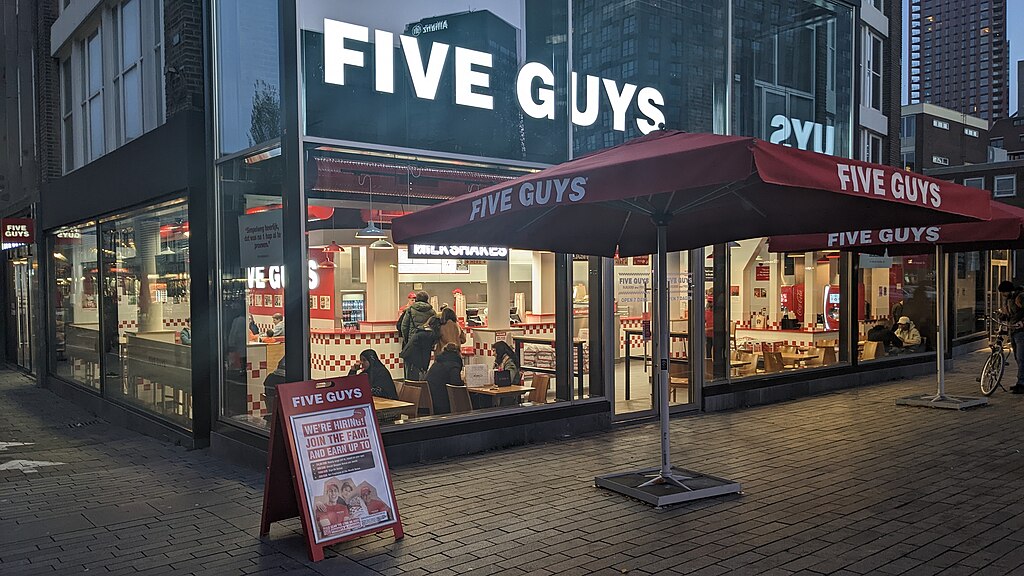 Five Guys Hoogstraat, Rotterdam-Centrum, Rotterdam (2022) 01
