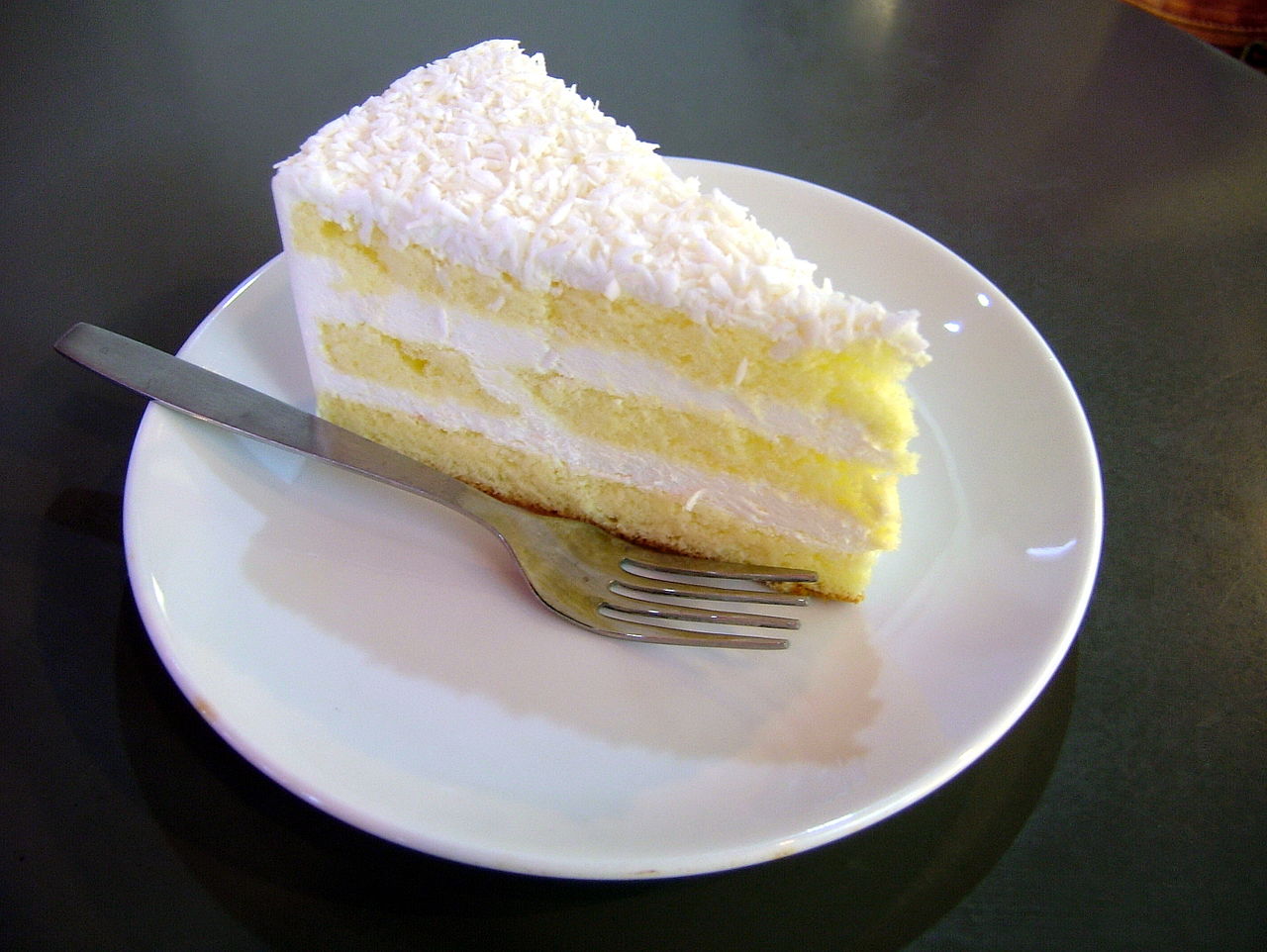 A Slice Of Coconut Cake