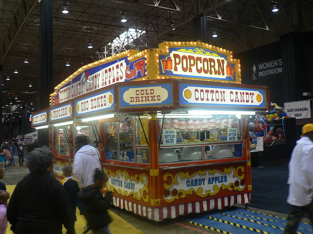 1024Px-Fair Food -Popcorn, Cotton Candy, Candy Apples