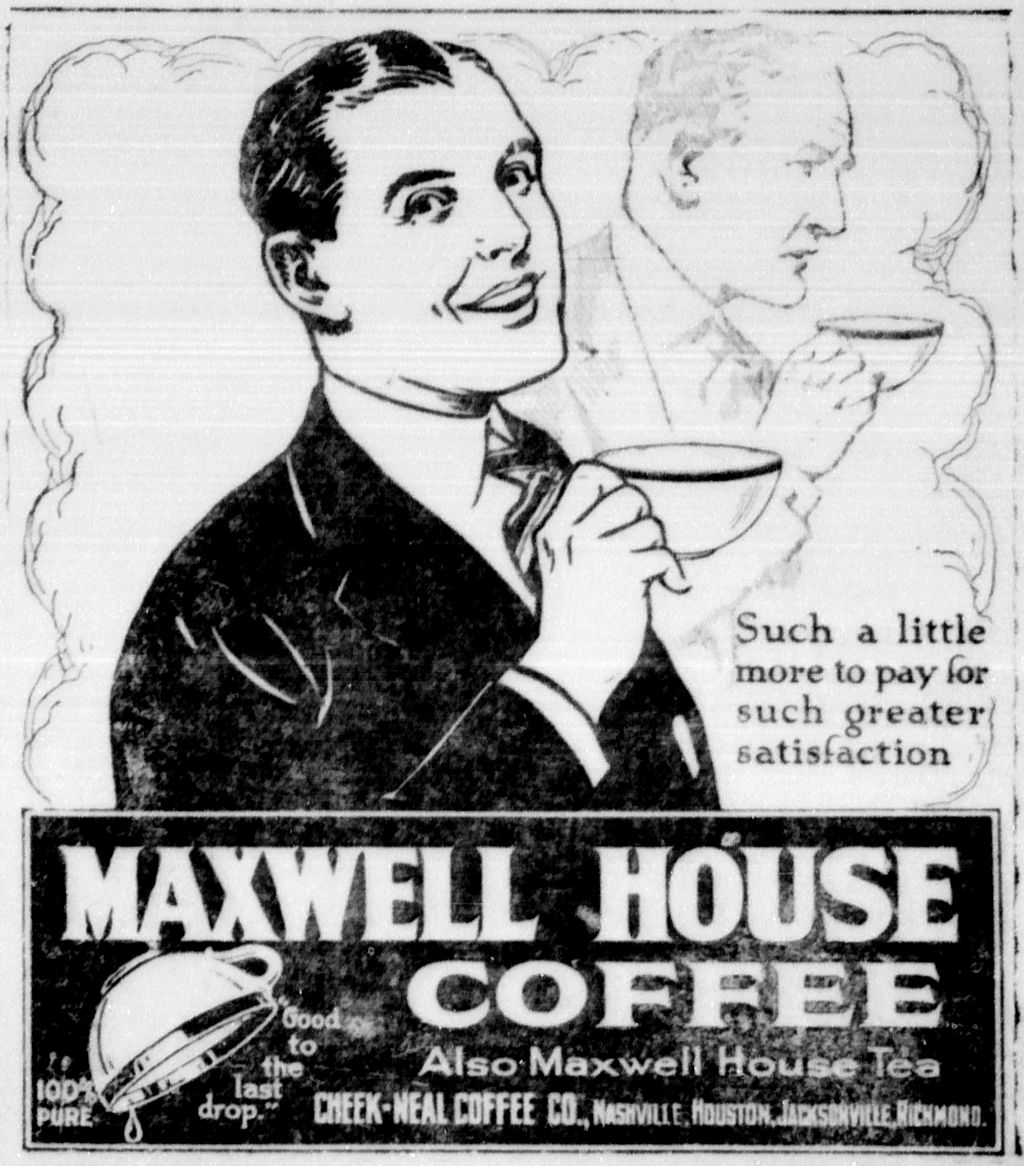 1024Px-Maxwell House Coffee Newspaper Ad 1921