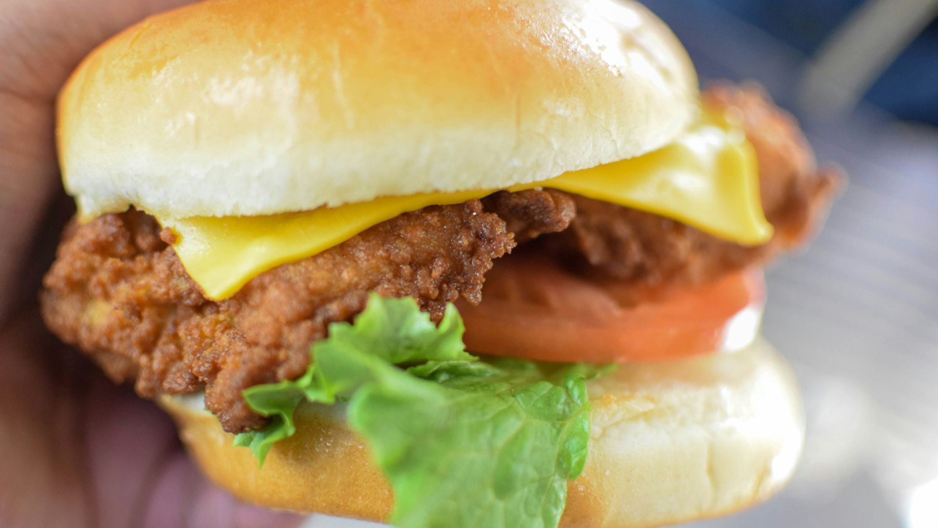 burger with lettuce and tomato