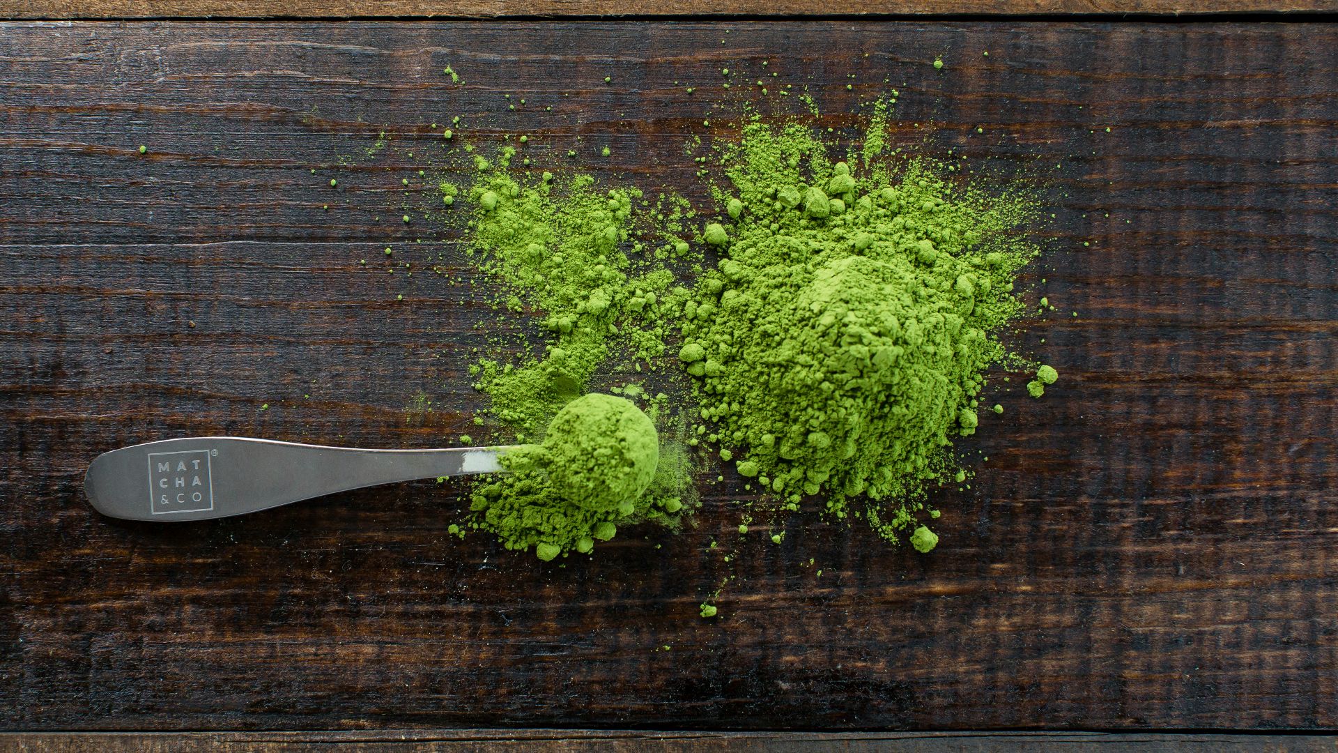 green powder herbs near scope
