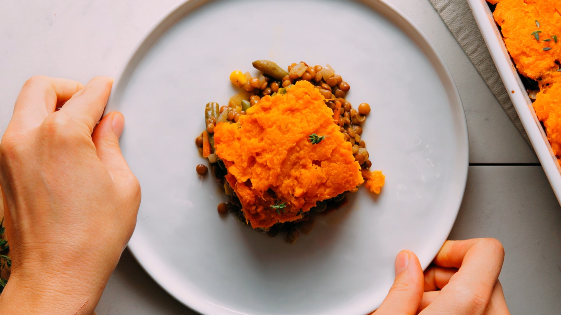 Lentil & Sweet Potato Shepherd’s Pie
