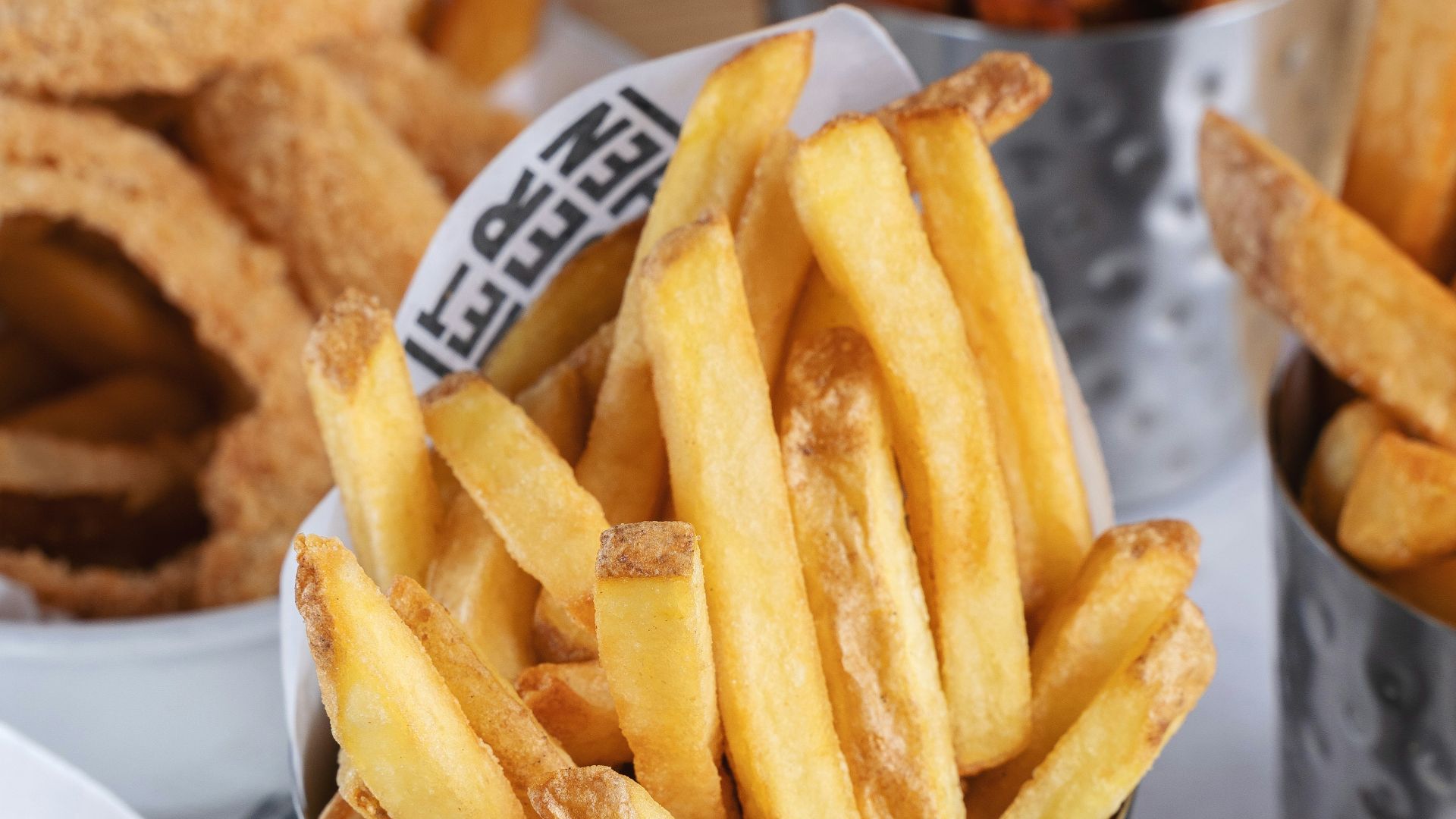 french fries on white ceramic plate
