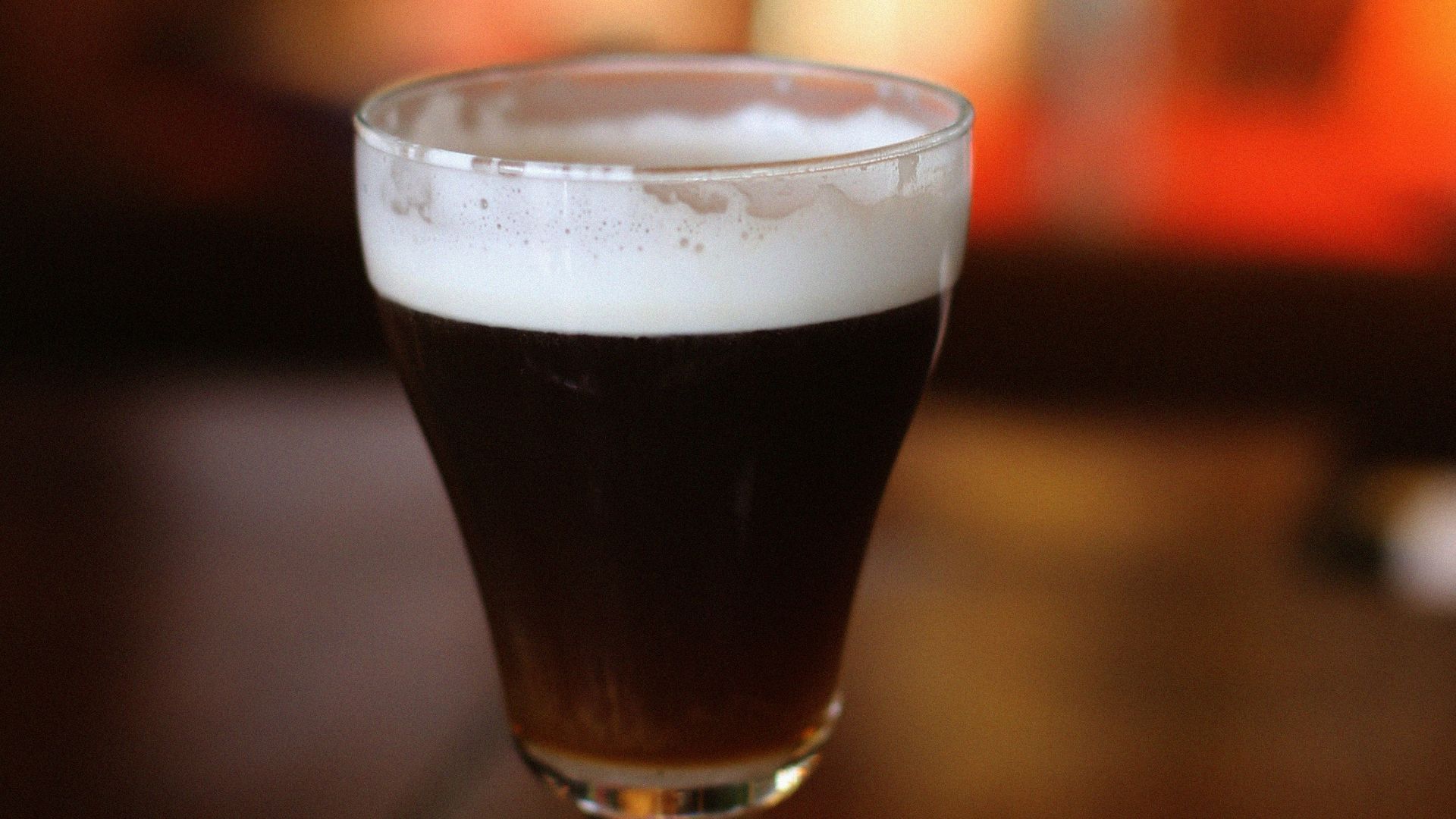 clear short stem glass on tabletop