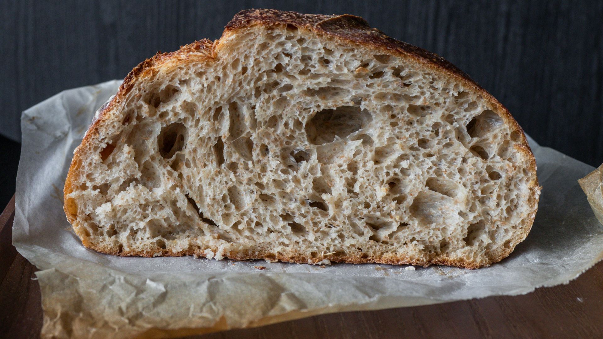 bread on brown wooden table