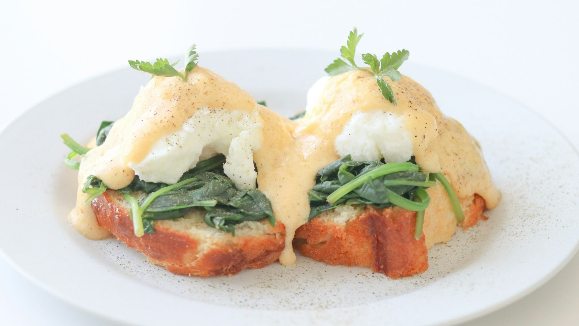 cooked food on white ceramic plate