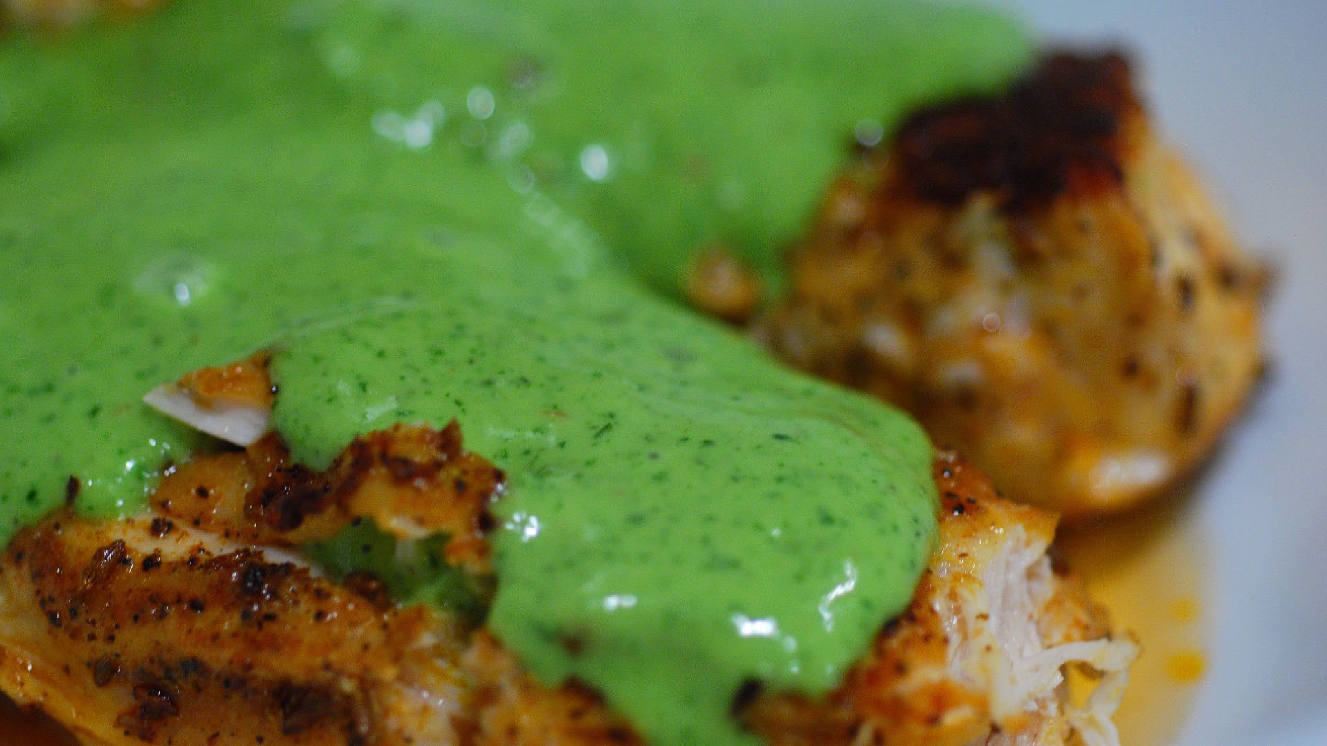 File:Spanish spice rubbed chicken with parsley mint sauce.jpg