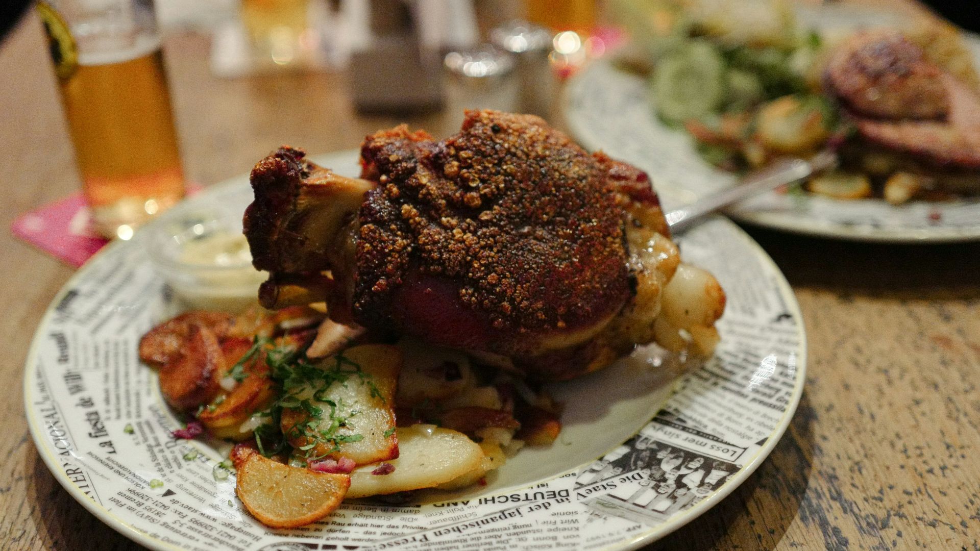 cooked food on white ceramic plate