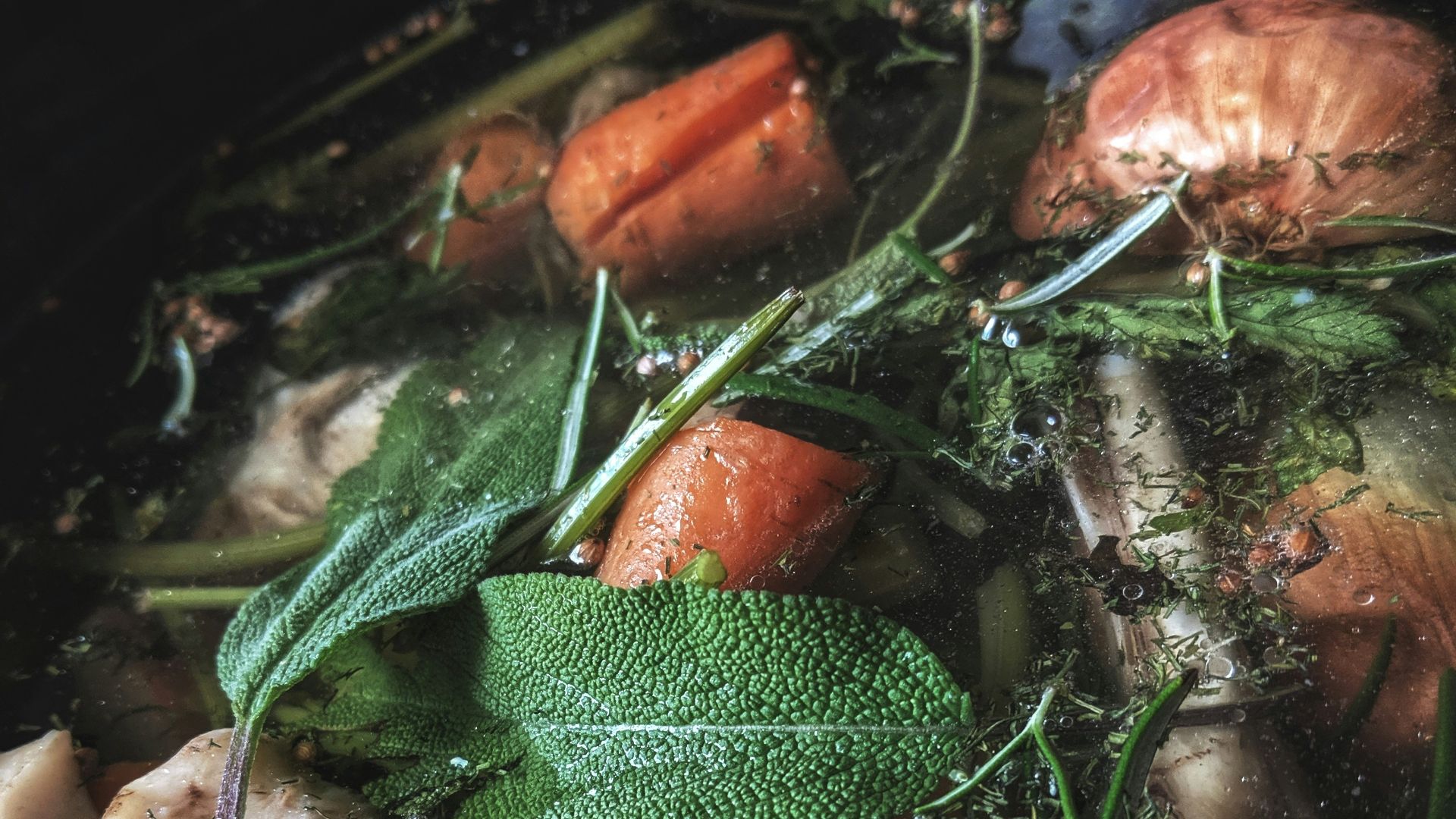 meat and vegetable soup