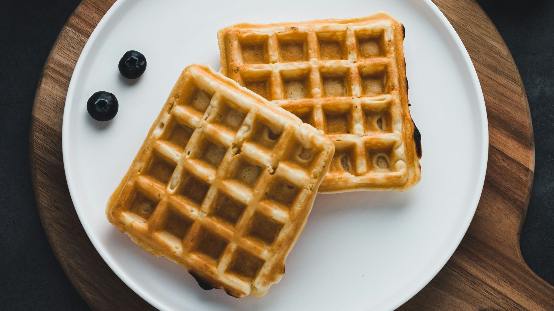 waffles on plate