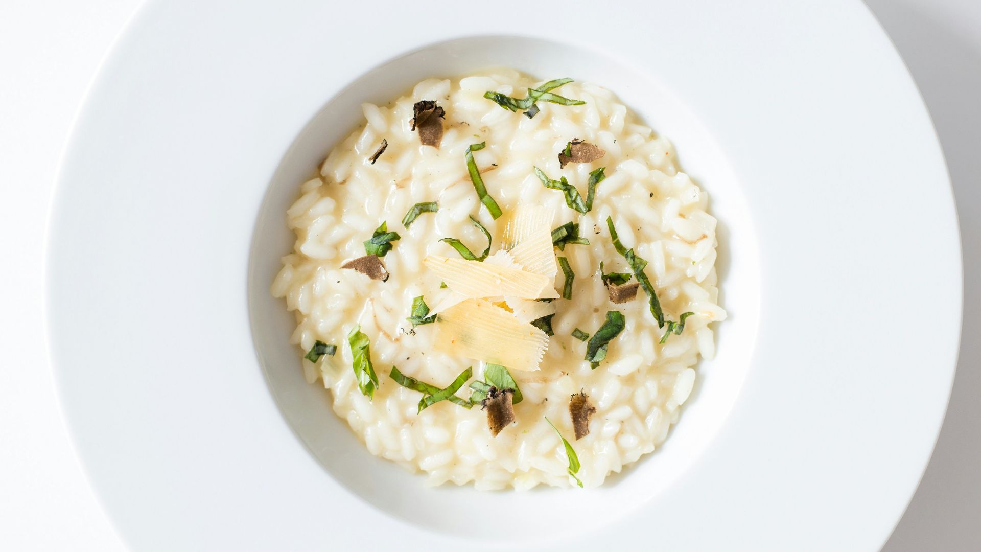risotto on white ceramic plate