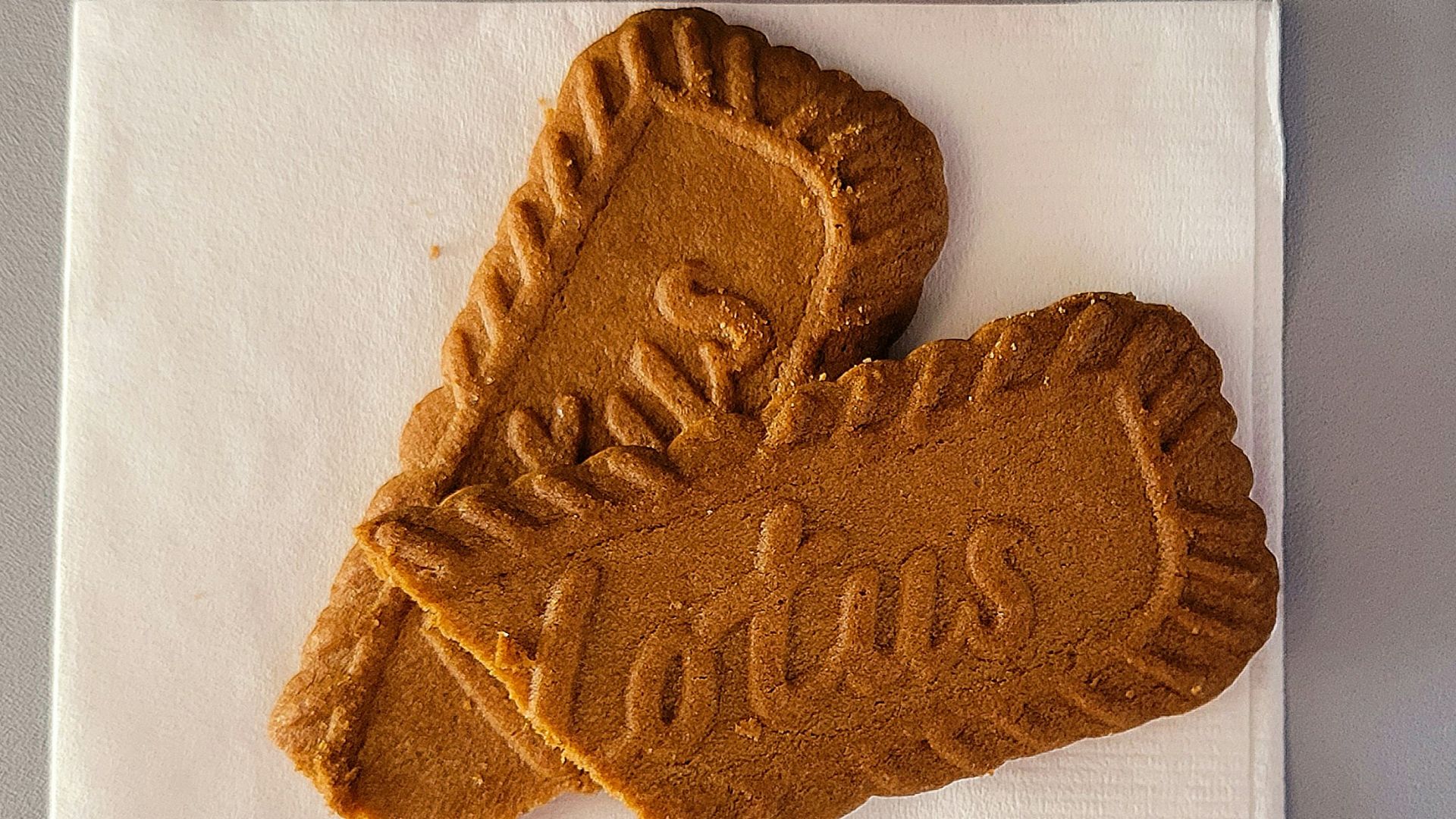 a piece of bread on a napkin