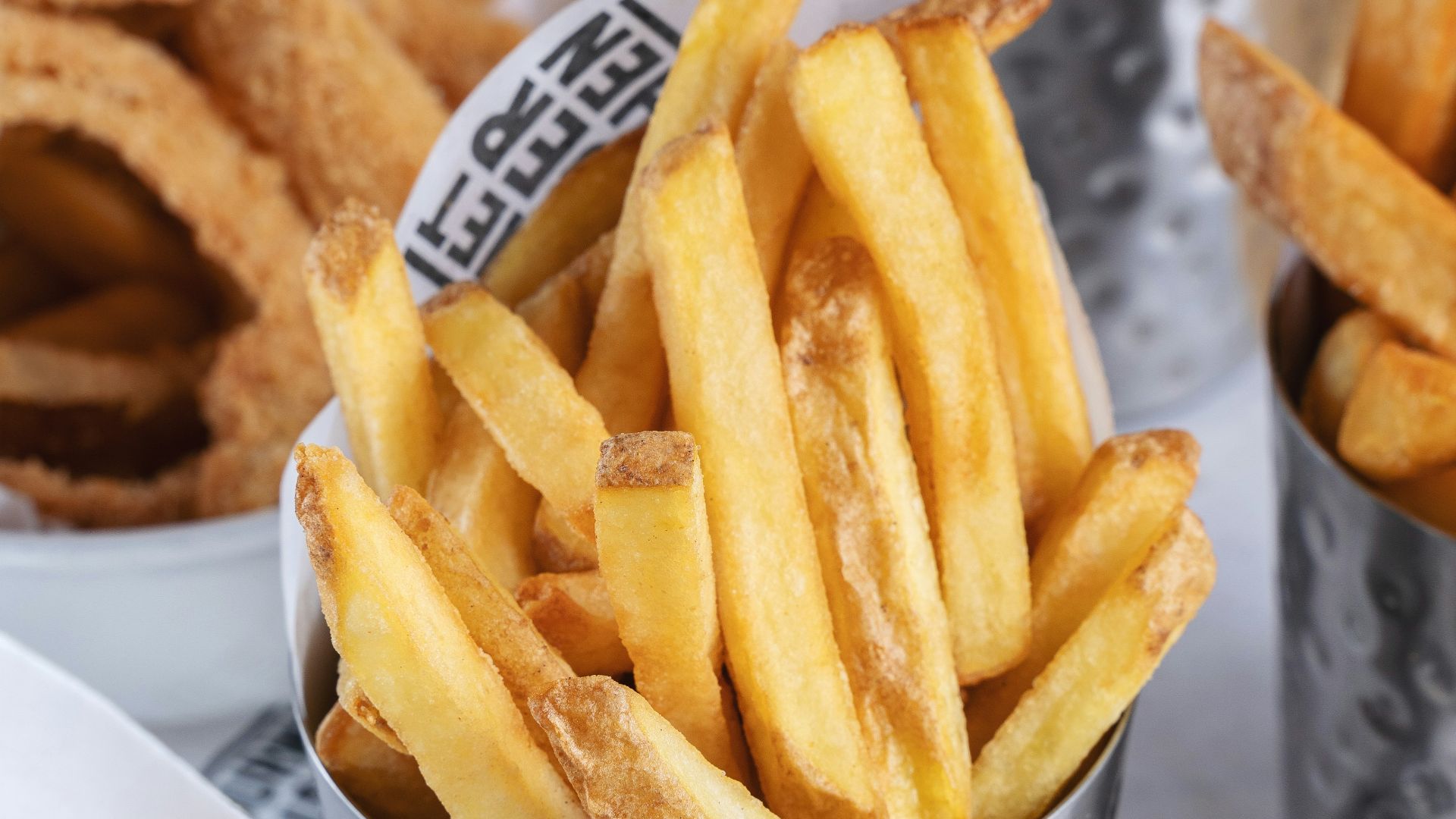 french fries on white ceramic plate