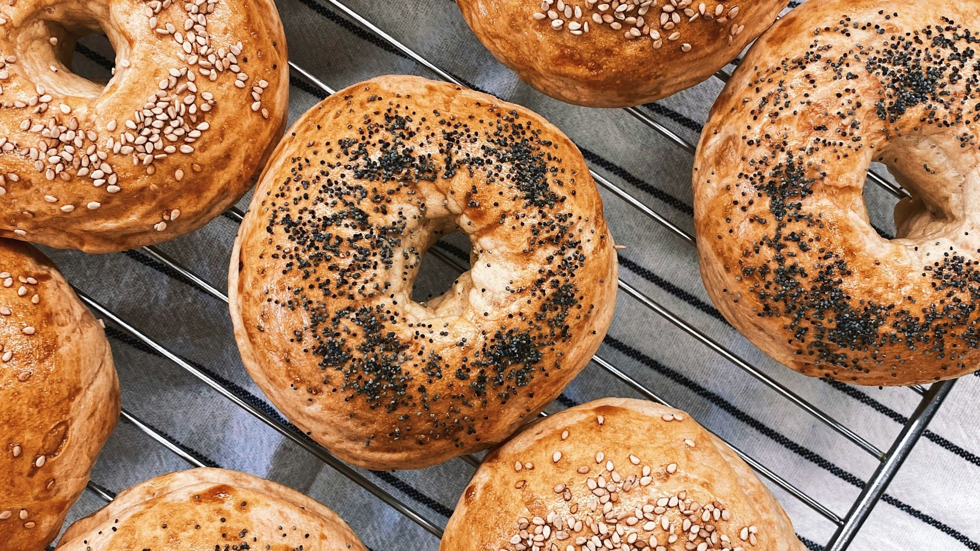 doughnuts on stainless steel tray