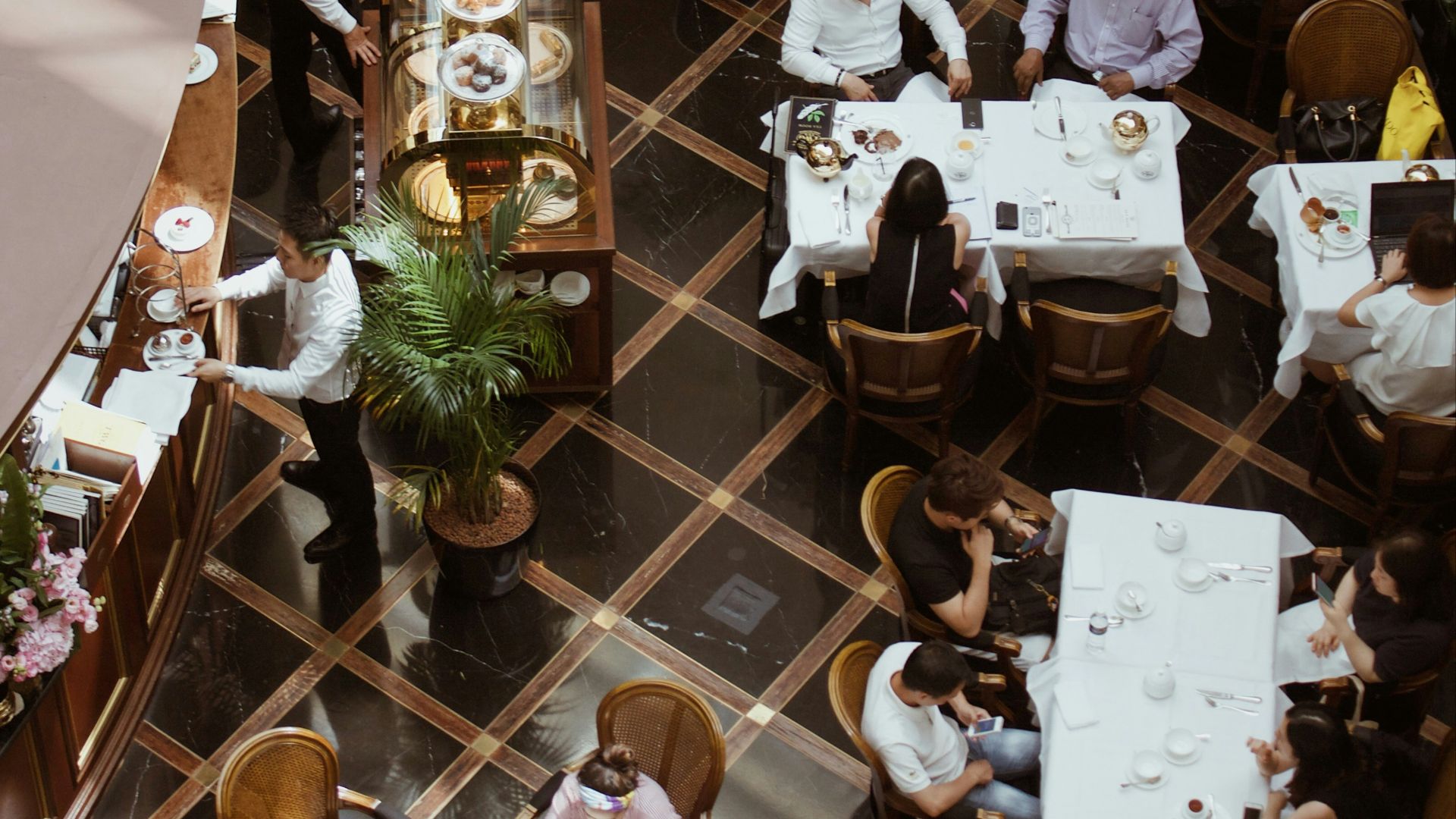 people in restaurant