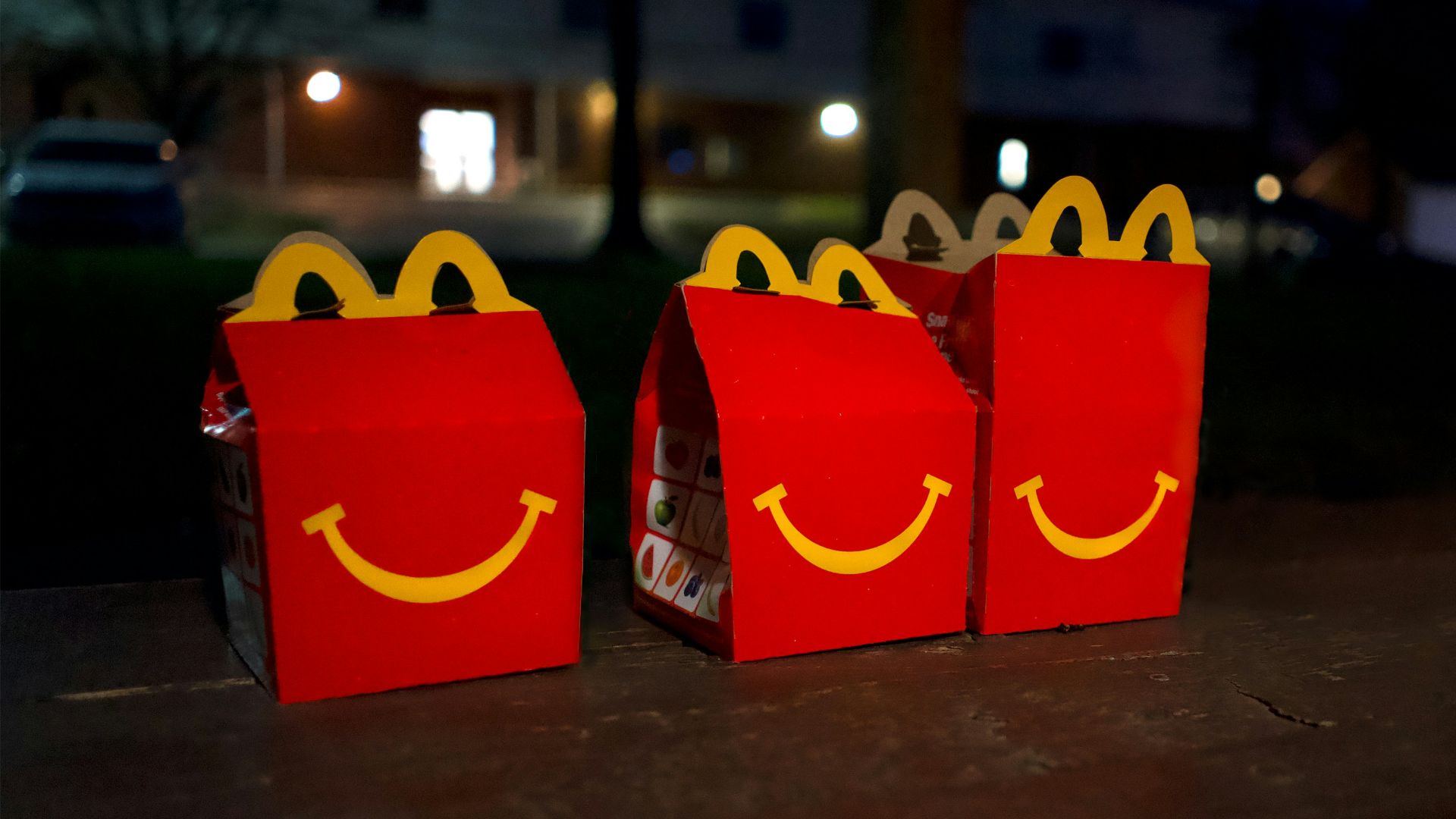 two red and yellow mcdonalds boxes
