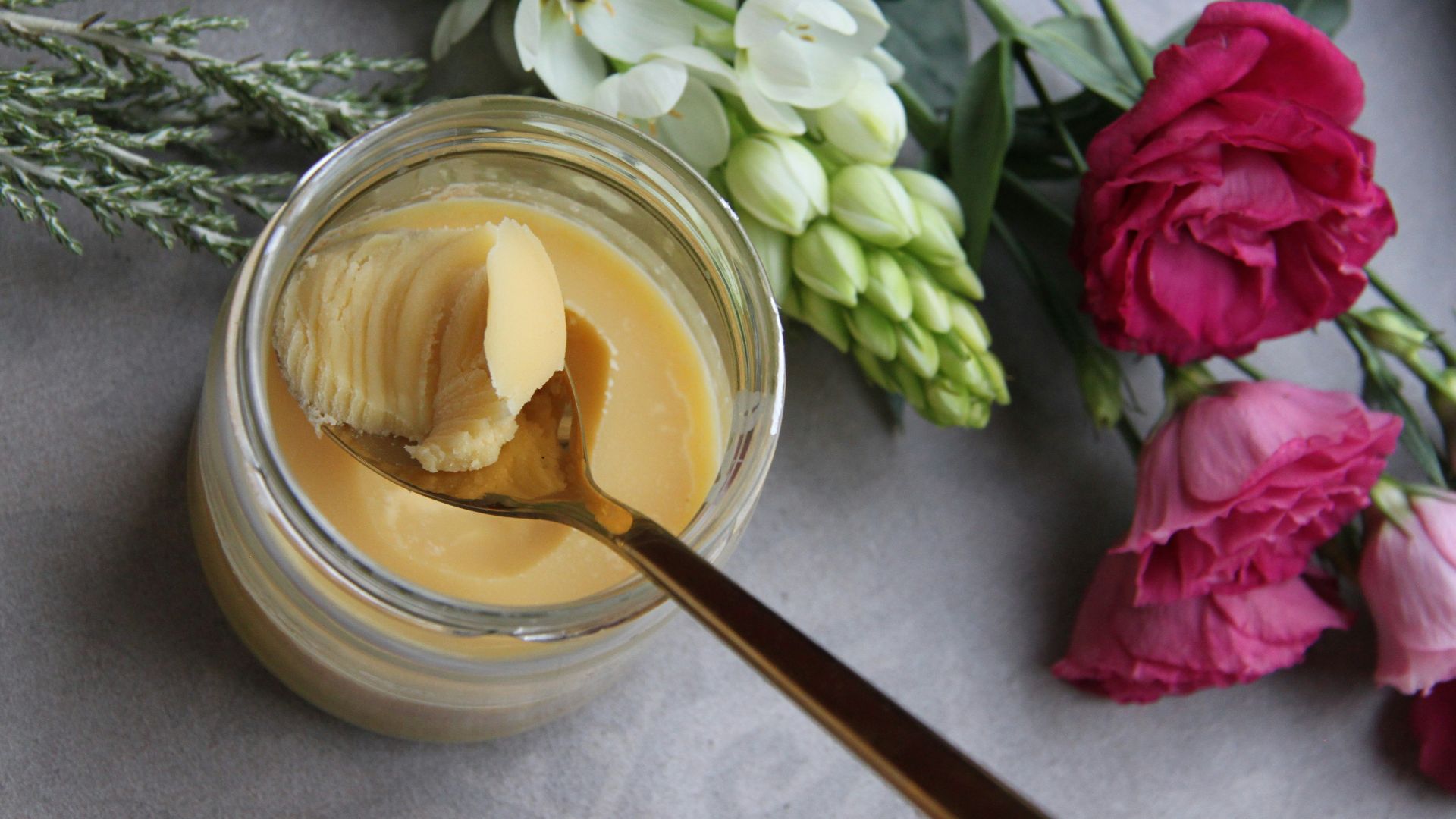 jar of butter with spoon