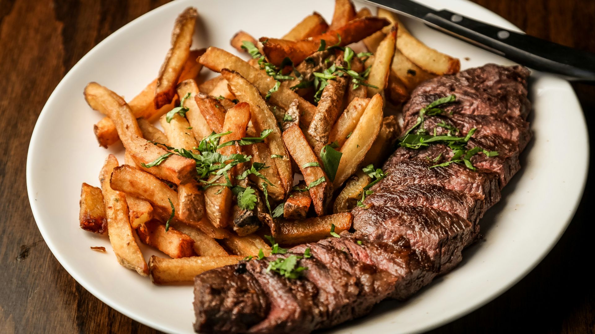 grilled meat on white ceramic plate