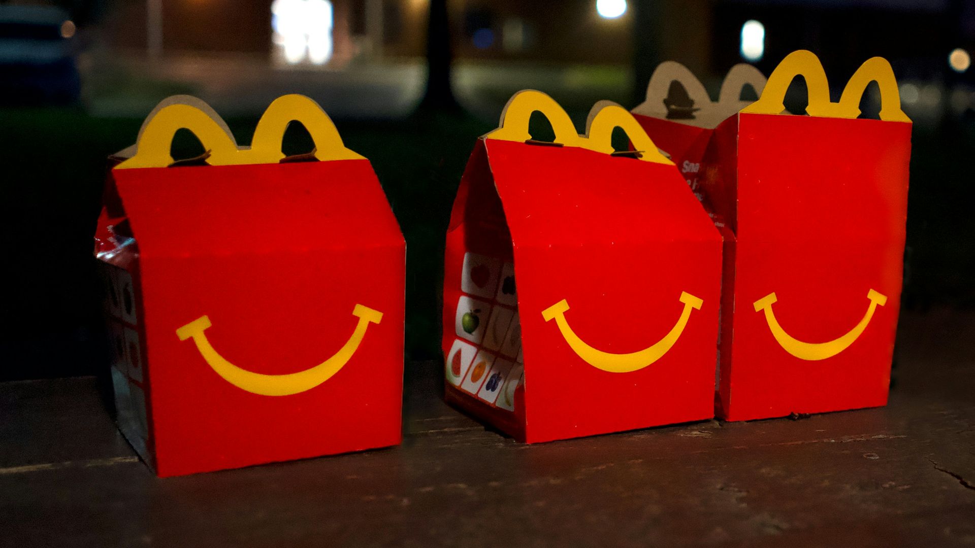 two red and yellow mcdonalds boxes