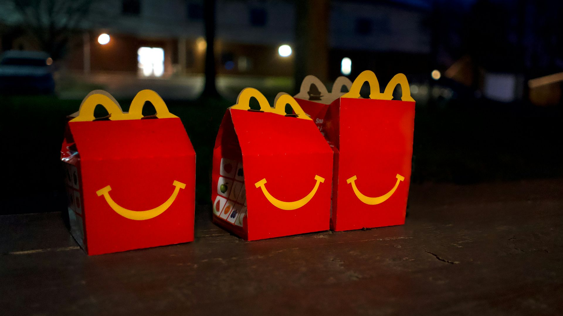 two red and yellow mcdonalds boxes