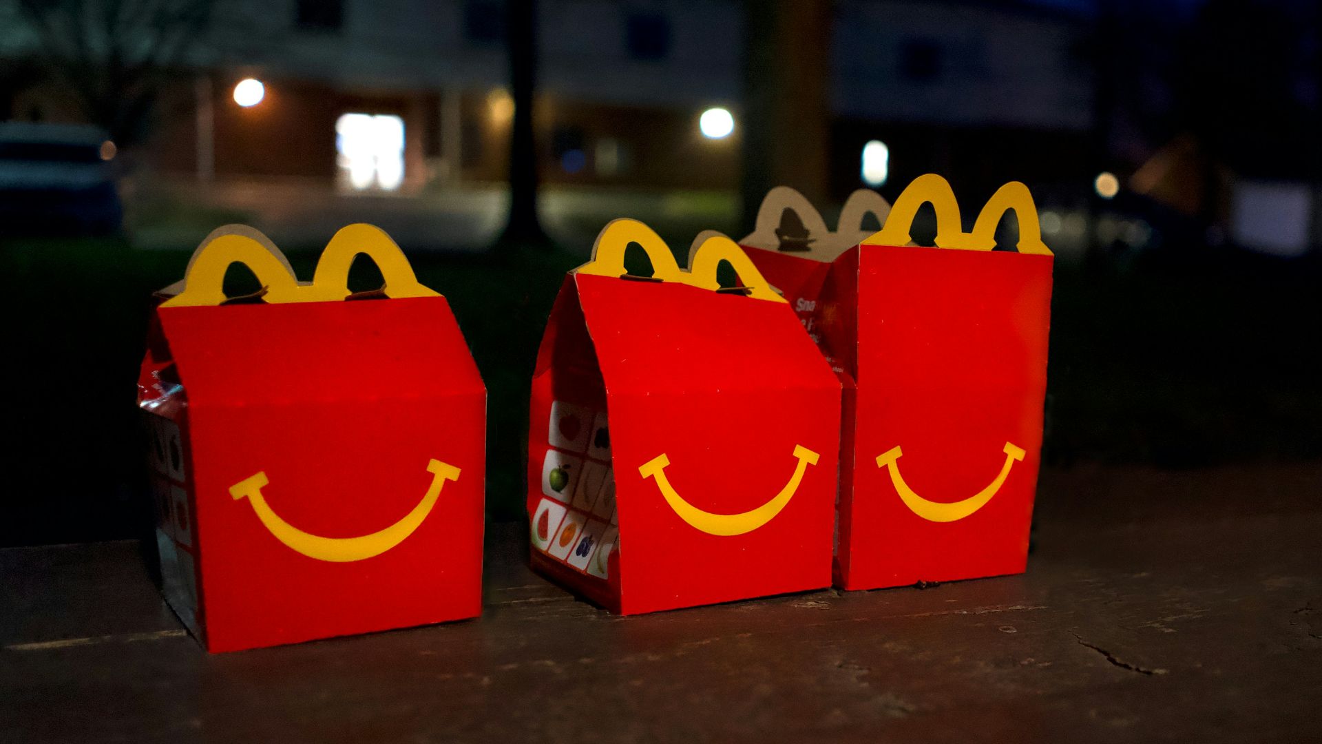 two red and yellow mcdonalds boxes