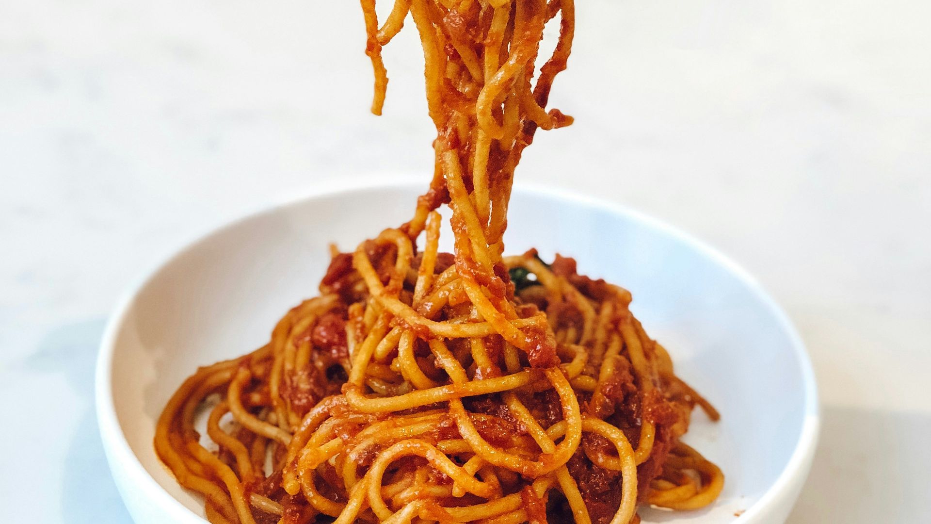 pasta in white ceramic bowl
