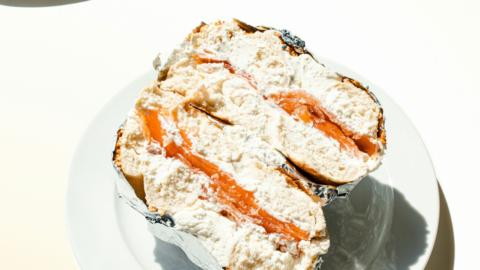 sliced bread on white ceramic plate