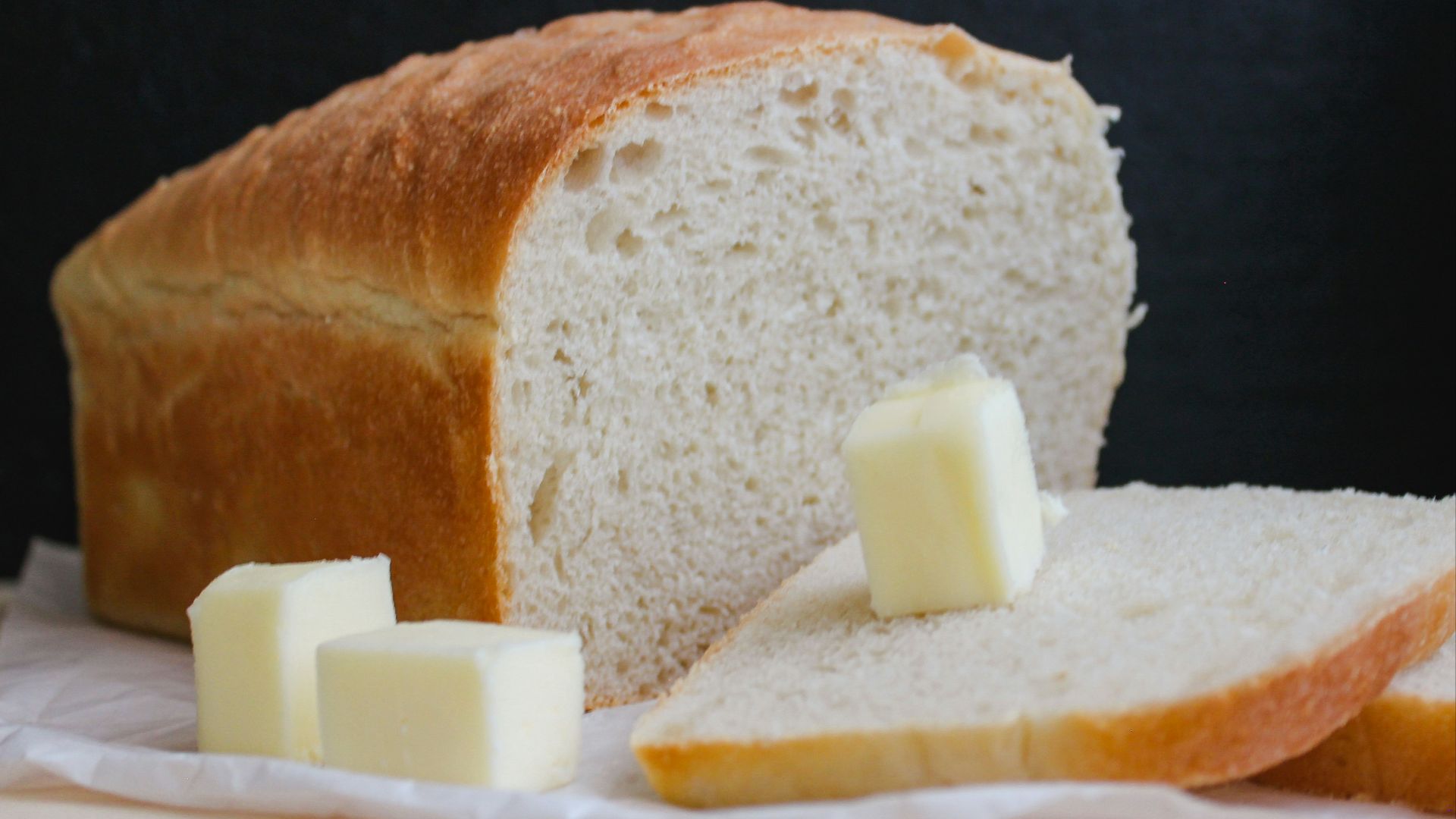 bread on white ceramic plate