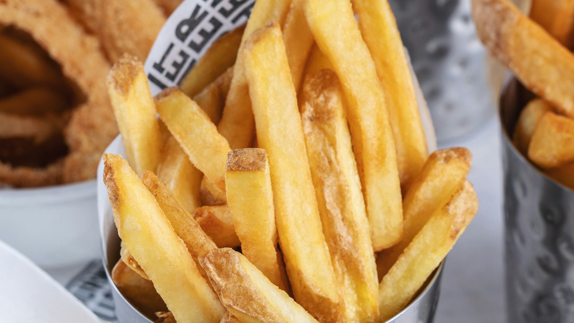 french fries on white ceramic plate