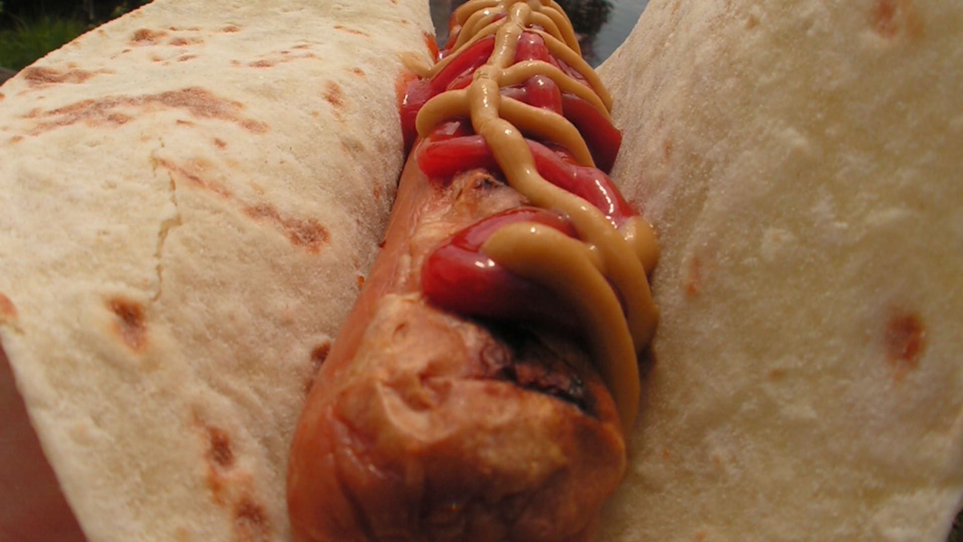 File:Pølse med lompe.jpg