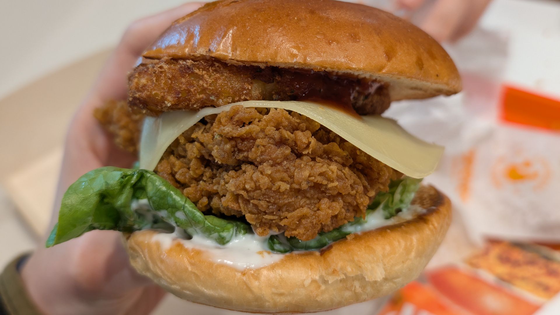 File:The Festive Superstack Sandwich - Popeyes, Brighton 2024-12-27.jpg