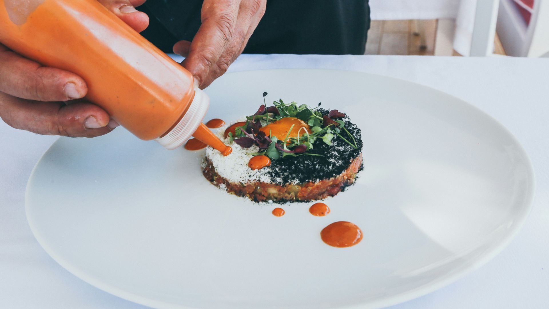 cooked food on white ceramic plate