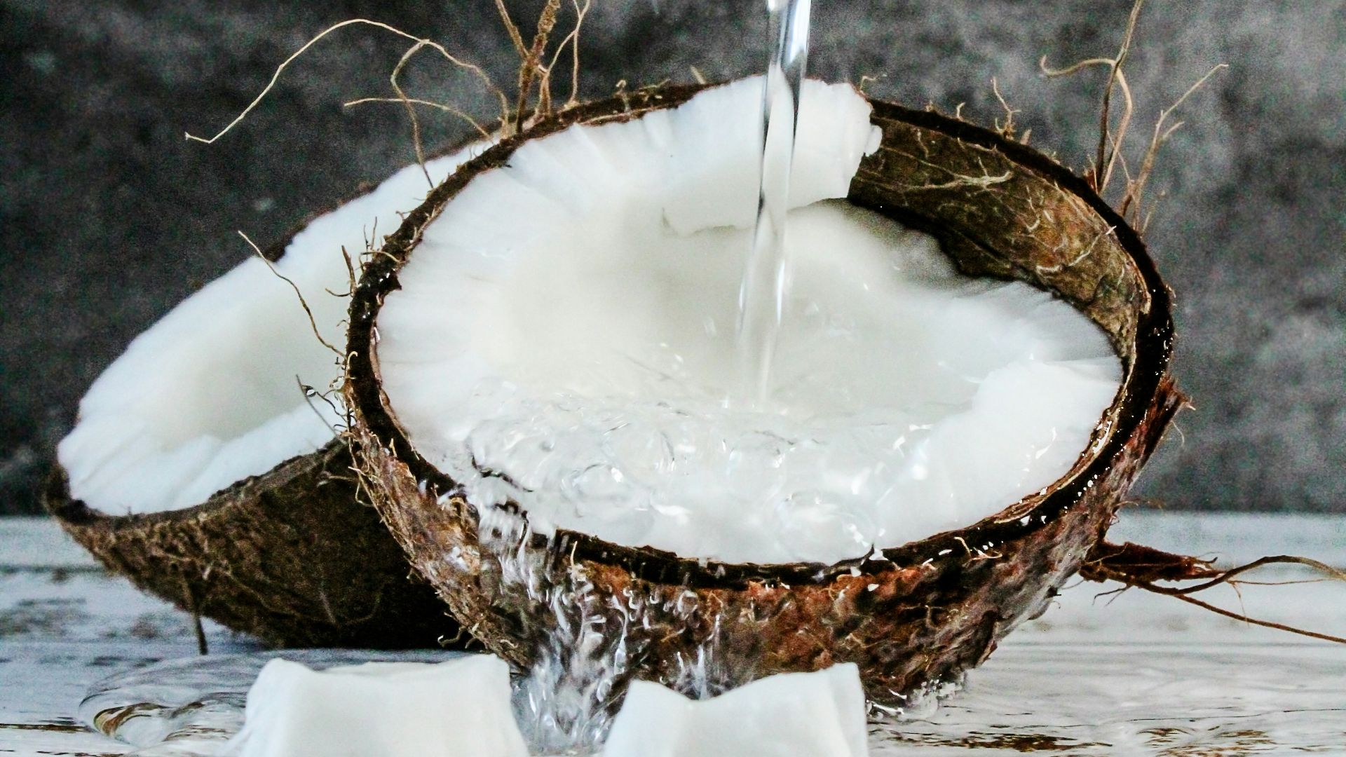 brown and white cake with white candle