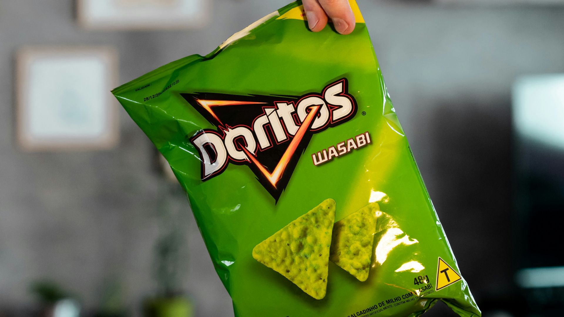 green and yellow plastic pack